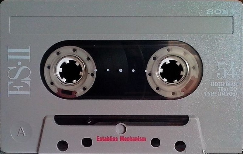 Compact Cassette Sony ES-II 54 "C-54ES2" Type II Chrome 1991 Japan