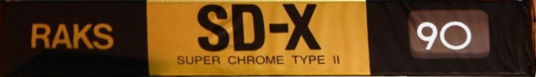 Compact Cassette RAKS SD-X 90 Type II Chrome 1991 Europe