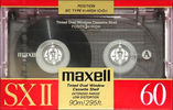Compact Cassette Maxell SX 60 "SX II" Type II Chrome 1988 Europe