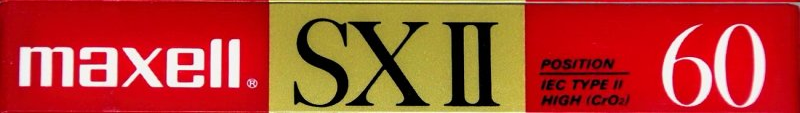 Compact Cassette Maxell SX 60 "SX II" Type II Chrome 1988 Europe