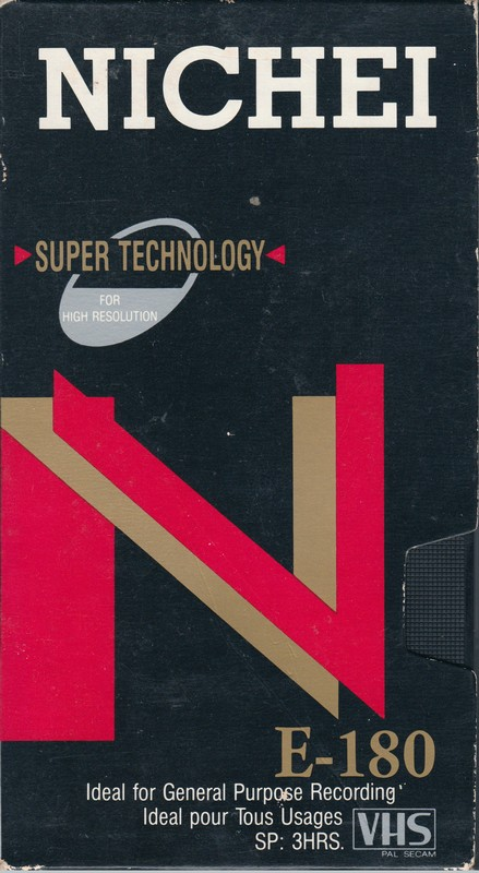 VHS, Video Home System Nichei 180 Type I Normal Europe