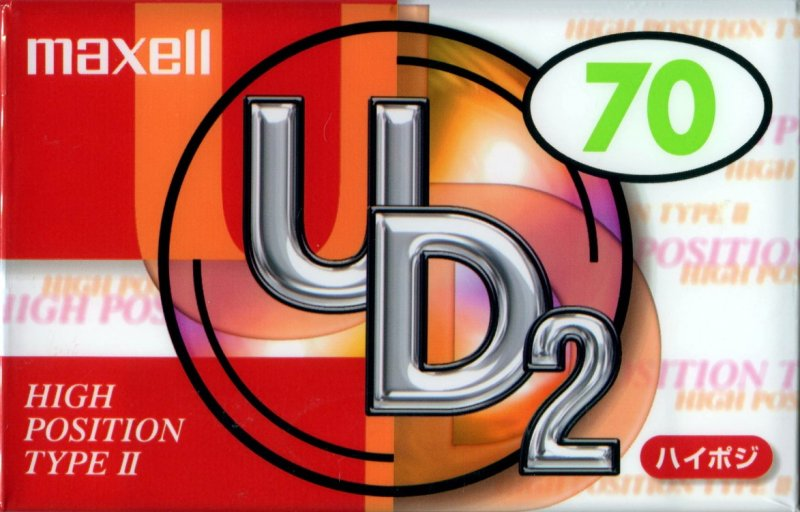Compact Cassette Maxell UDII / UD2 70 "UD2-70N" Type II Chrome 2000 Japan