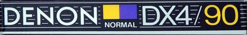 Compact Cassette Denon DX4 90 "DX4/90K" Type I Normal 1985 Europe