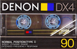 Compact Cassette Denon DX4 90 "DX4/90K" Type I Normal 1985 Europe