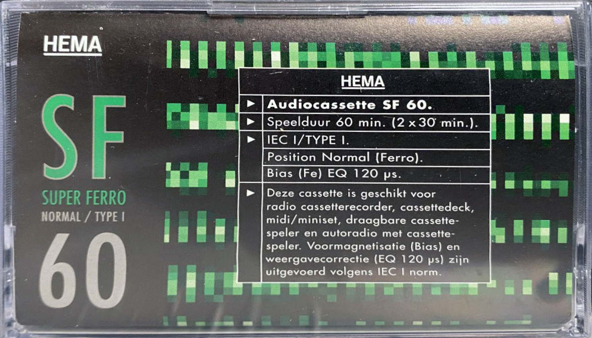Compact Cassette Hema SF 60 Type I Normal 1997 Netherlands