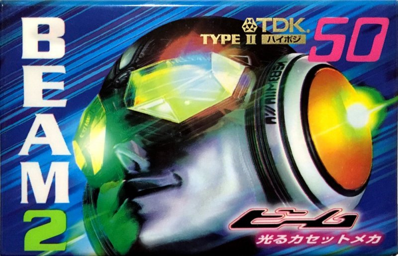 Compact Cassette TDK Beam 2 50 "BM2-50N" Type II Chrome 1998 Japan