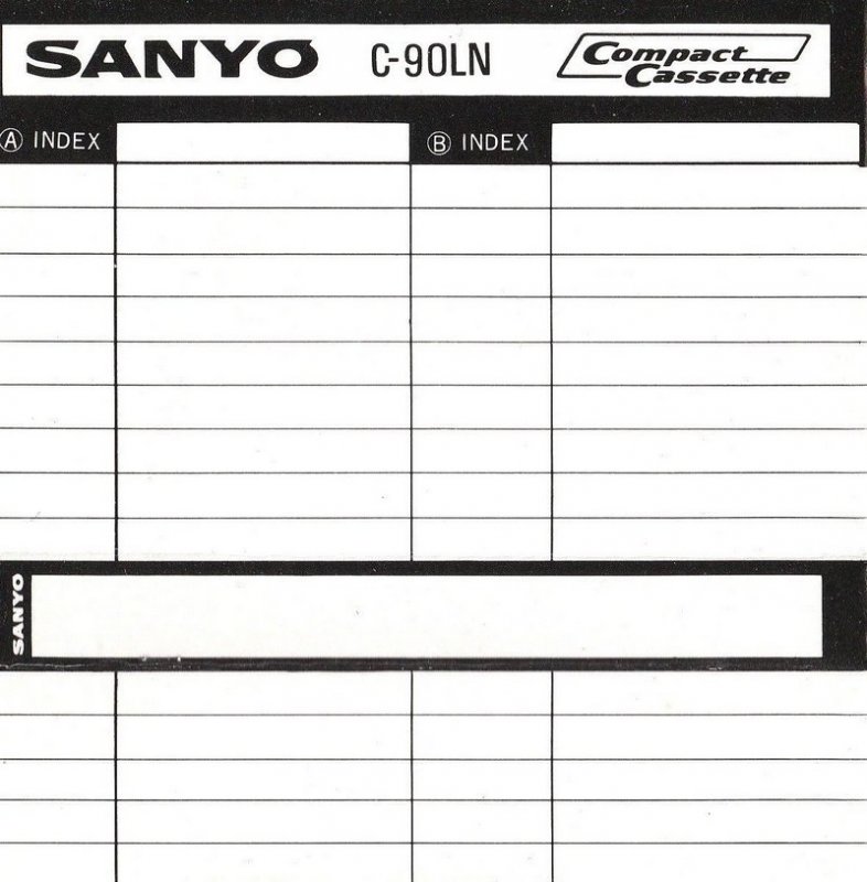 Compact Cassette Sanyo LN 90 Type I Normal 1975 Europe