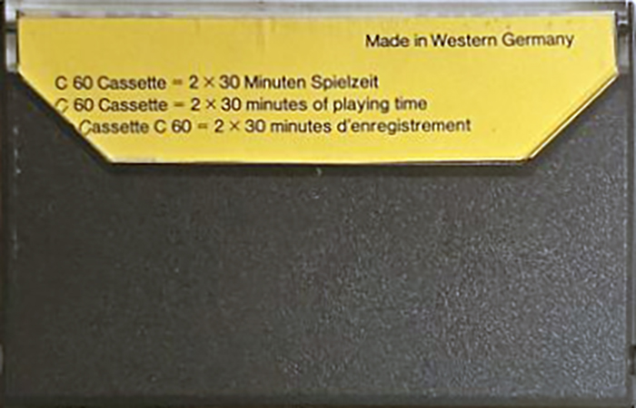 Compact Cassette Loewe 60 Type II Chrome 1977 Europe