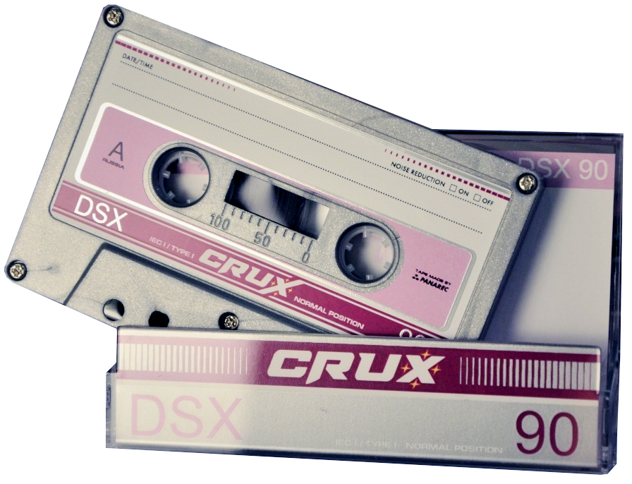Compact Cassette CRUX DSX 90 "silver" Type I Normal 2021 Worldwide