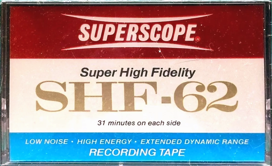 Compact Cassette Superscope SHF 62 Type I Normal 1975 USA