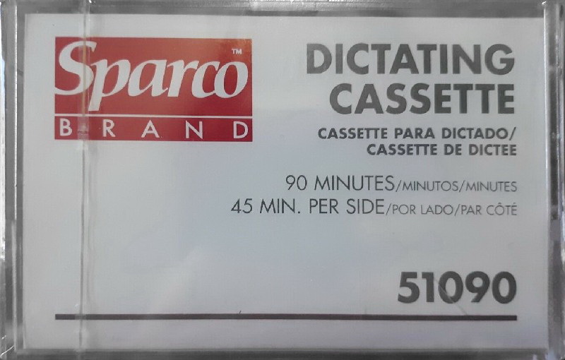 Compact Cassette Sparco 51090 90 Dictating Cassette 1988 China