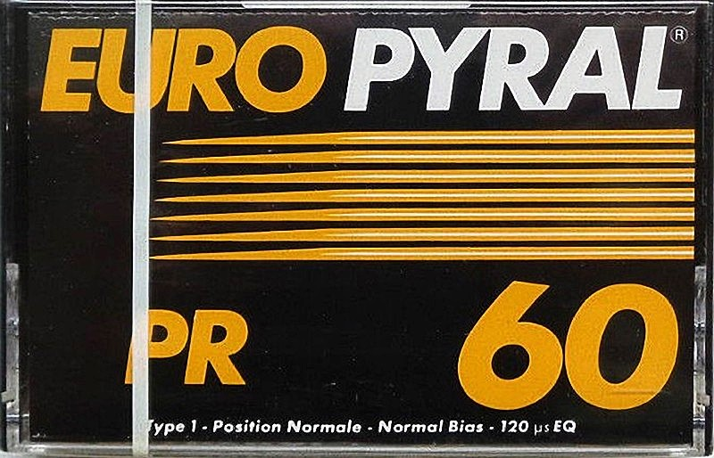 Compact Cassette Europyral PR 60 Type I Normal 1984 France