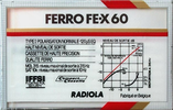 Compact Cassette Radiola FE-X 60 Type I Normal 1985 Europe