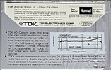 Compact Cassette TDK AD 90 Type I Normal 1979 USA