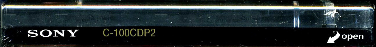 Compact Cassette Sony CD-IT PRO 100 "C-100CDP2" Type II Chrome 1992 North America