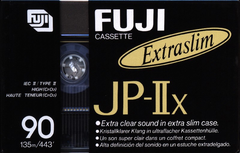 Compact Cassette Fuji JP-IIx 90 Type II Chrome 1990 Europe