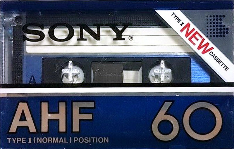 Compact Cassette Sony AHF 60 Type I Normal 1982 Japan