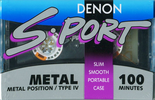 Compact Cassette Denon S-Port 100 "SP-M100" Type IV Metal 1991 North America
