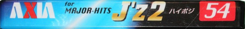 Compact Cassette AXIA J`z 2 54 "JZ2H 54" Type II Chrome 1998 Japan