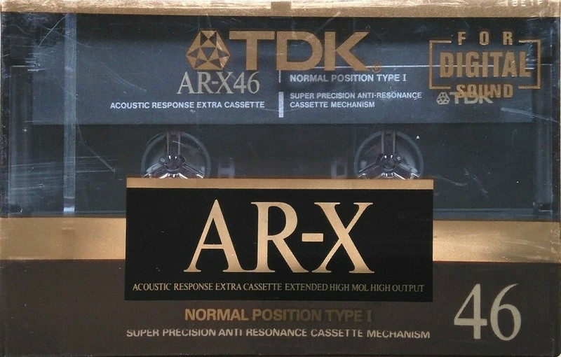 Compact Cassette TDK AR-X 46 "AR-X46M" Type I Normal 1990 Japan