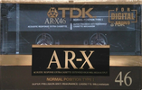 Compact Cassette TDK AR-X 46 "AR-X46M" Type I Normal 1990 Japan