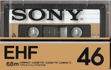 Compact Cassette Sony EHF 46 Type II Chrome 1978 North America