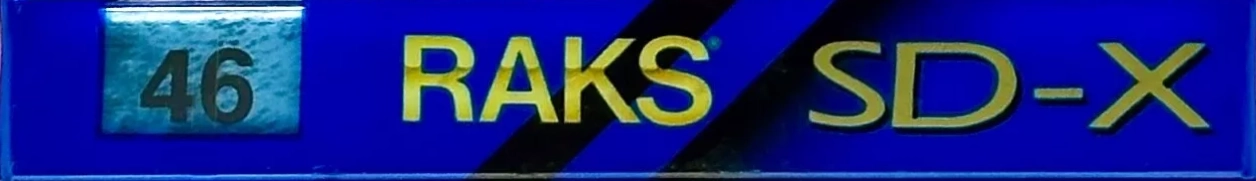 Compact Cassette RAKS SD-X 46 Type II Chrome 1993 Europe
