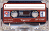 Compact Cassette AGFA 60 Type I Normal 1980 Germany