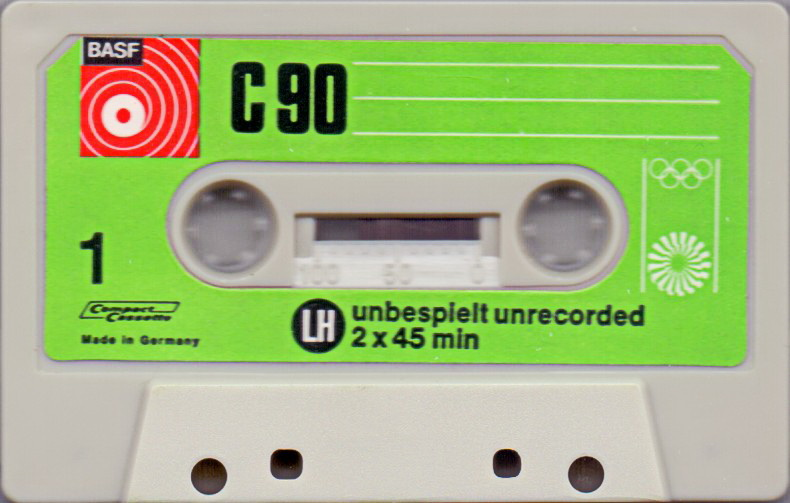 Compact Cassette BASF LH 90 Type I Normal 1972 Germany