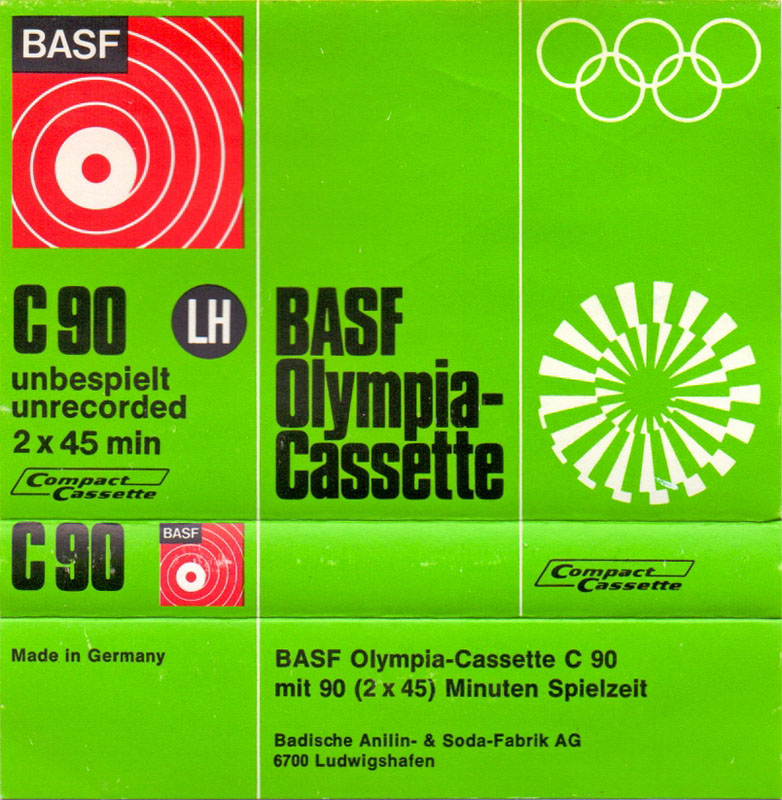 Compact Cassette BASF LH 90 Type I Normal 1972 Germany