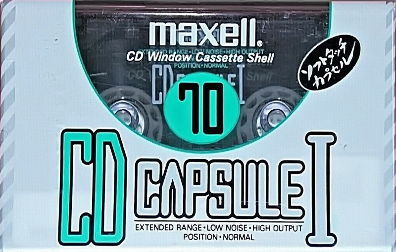 Compact Cassette Maxell CD Capsule I 70 "CDC-I 70" Type I Normal 1990 Japan