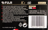 Compact Cassette Fuji K1 60 Type I Normal 1995 Europe