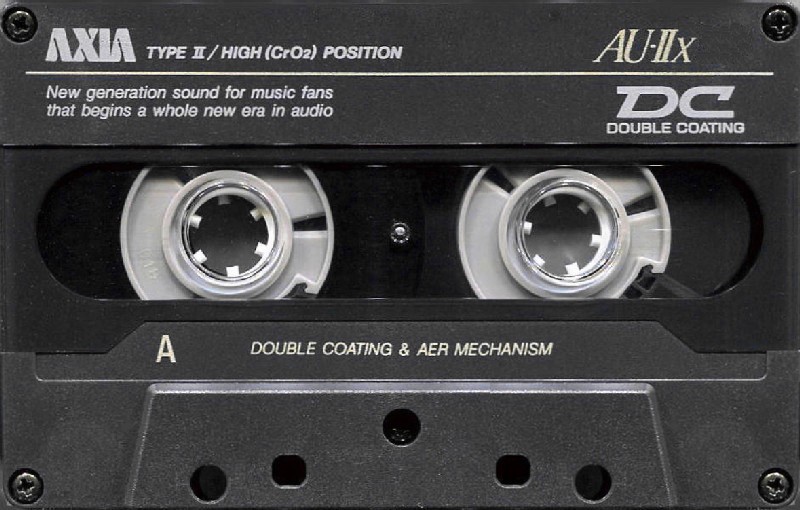 Compact Cassette AXIA AU-IIx 70 "AU-2X 70" Type II Chrome 1991 Japan