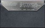 Compact Cassette Tokaido Chromdioxide Super 90 "Studio Quality" Type II Chrome 1985 Europe