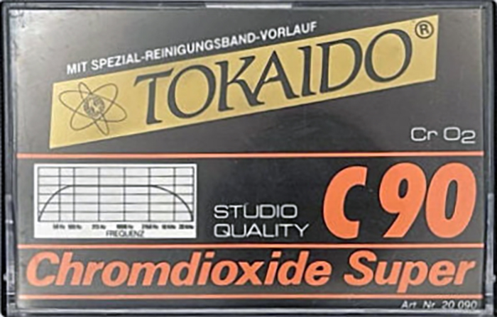 Compact Cassette Tokaido Chromdioxide Super 90 "Studio Quality" Type II Chrome 1985 Europe