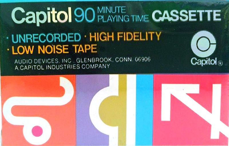 Compact Cassette Capitol Psychedelic Heiroglyphics 90 Type I Normal 1970 USA