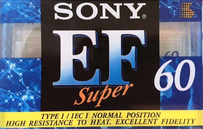 Compact Cassette Sony Super EF 60 Type I Normal 1995 Europe
