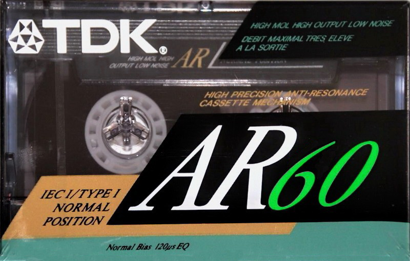 Compact Cassette TDK AR 60 "AR60" Type I Normal 1990 North America