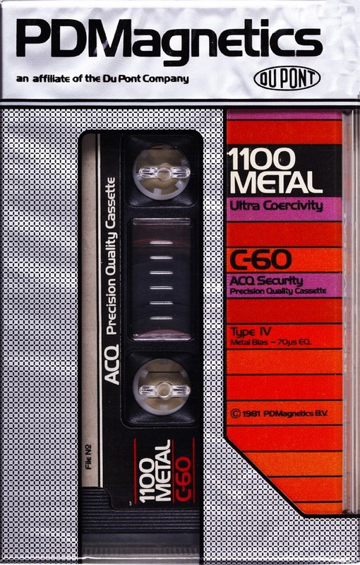 Compact Cassette PDM 1100 Metal 60 Type IV Metal 1981 Europe