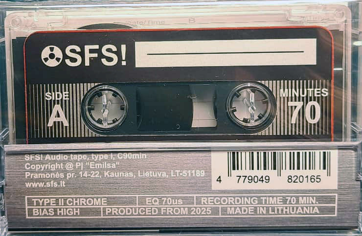 Compact Cassette SFS! 70 Type II Chrome 2025 Worldwide