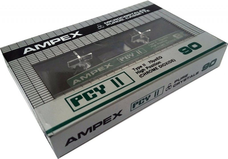 Compact Cassette Ampex PCY 90 "PCY II" Type II Chrome 1980 North America