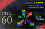 Compact Cassette VCI CDX 60 Type I Normal 1995 Canada