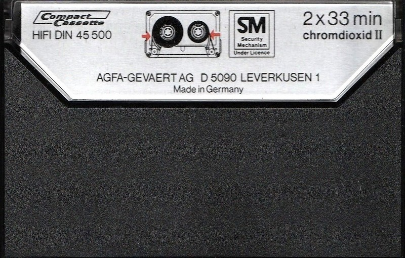 Compact Cassette AGFA Superchrom 60+6 Type II Chrome 1981 Europe