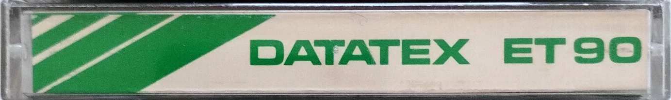Compact Cassette Datatex ET 90 Type I Normal Italy