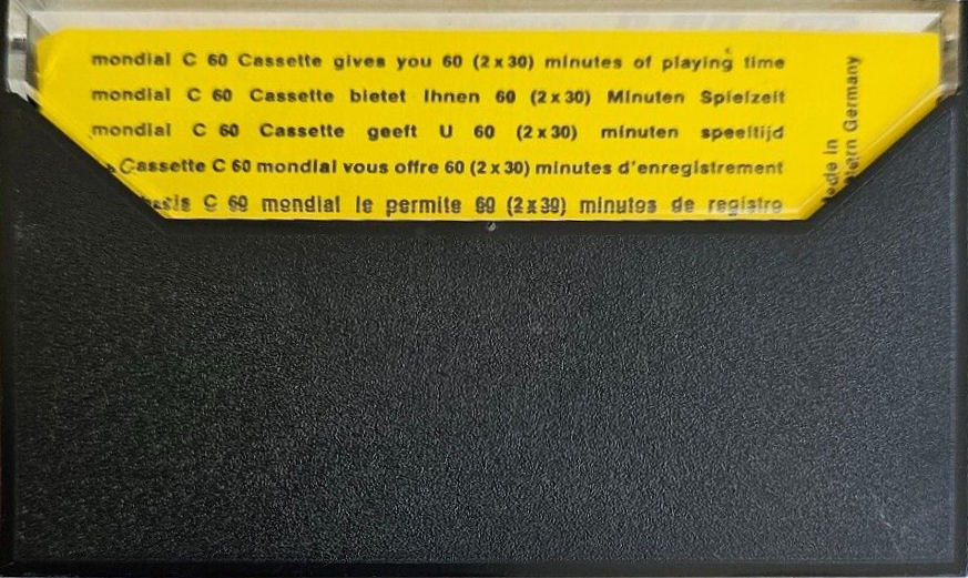 Compact Cassette Mondial 60 Type I Normal Europe