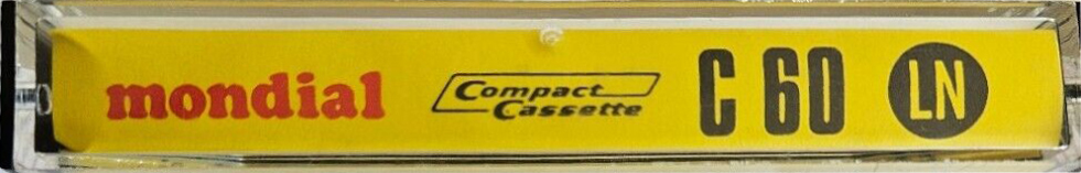 Compact Cassette Mondial 60 Type I Normal Europe