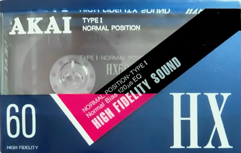 Compact Cassette Akai HX 60 Type I Normal 1991 Europe