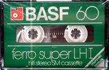 Compact Cassette BASF Ferro Super LH I 60 Type I Normal 1980 Europe