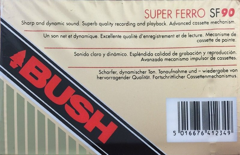 Compact Cassette Bush SF 90 Type I Normal 1995 Europe