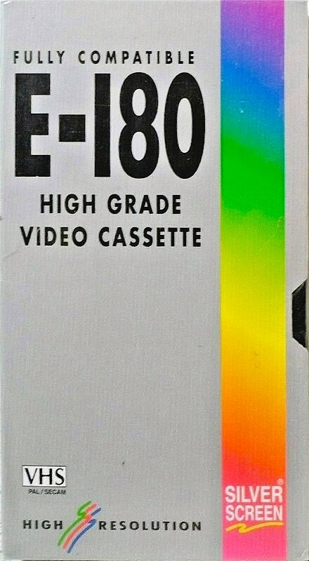 VHS, Video Home System Silver Screen 180 Type I Normal 1987 Europe